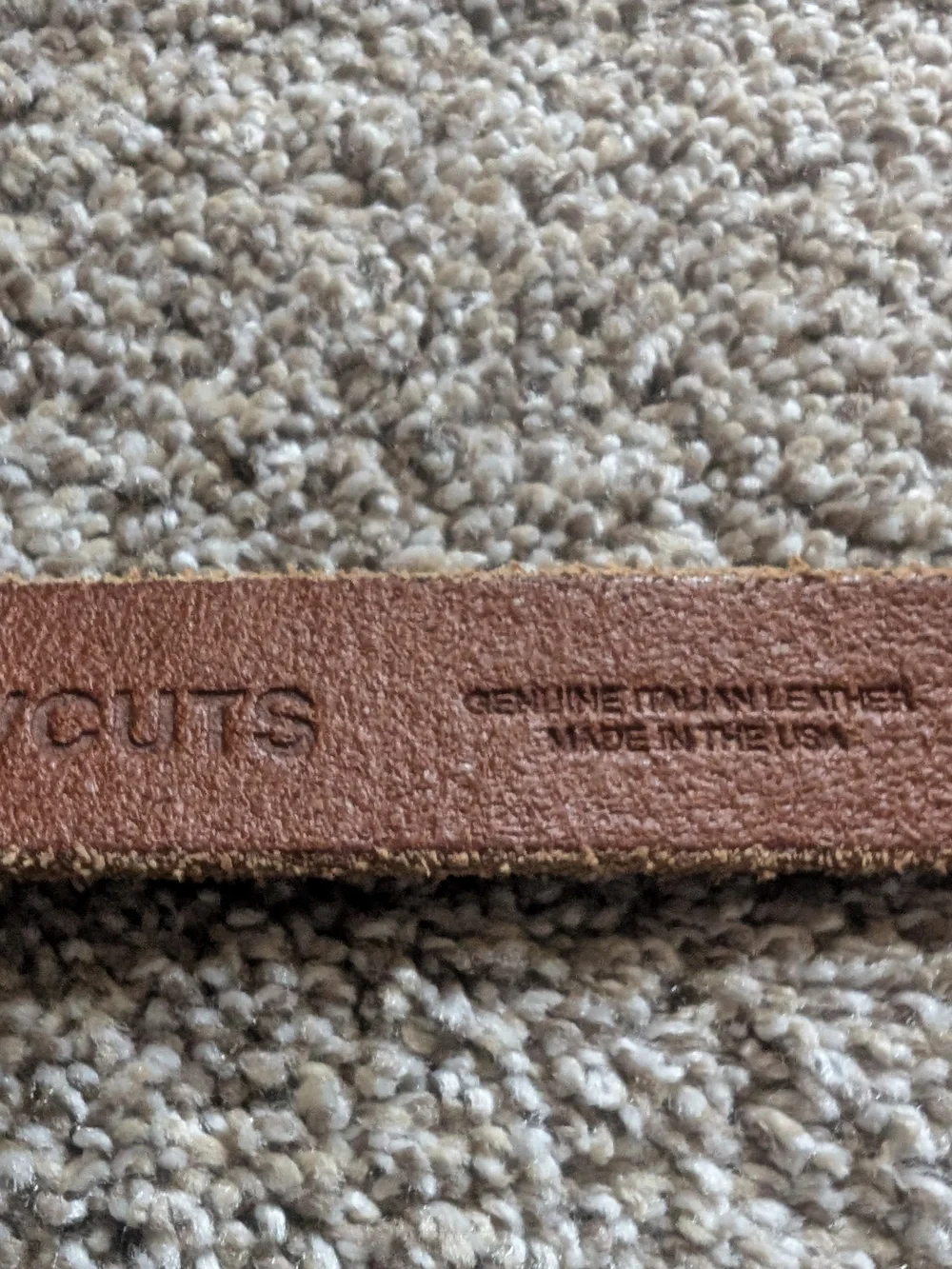 J Crew Crewcuts Toddler Italian Leather Belt with Antique Brass Claw Buckle